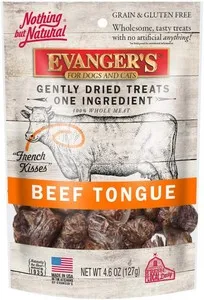 4.6oz Evanger's Gently Dried Beef Tongue Treat - Health/First Aid